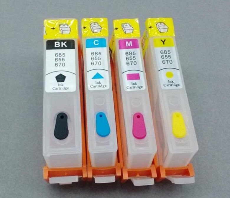 Nachfüllbare HP670-Tintenpatrone mit ARC für HP 3525 4615 4625 5525 Drucker